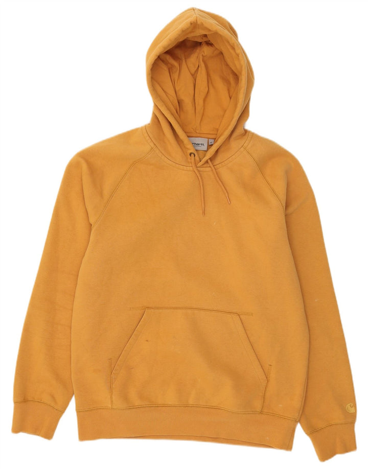 Męski sweter z kapturem Carhartt, średni żółty, bawełniany