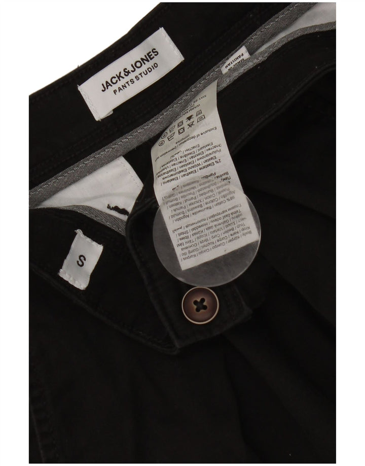 Męskie spodenki chino Jack & Jones, małe W29, czarne, bawełniane