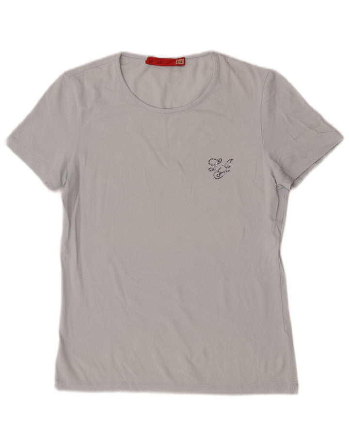 T-shirt damski Liu Jo Top UK 12, średni niebieski