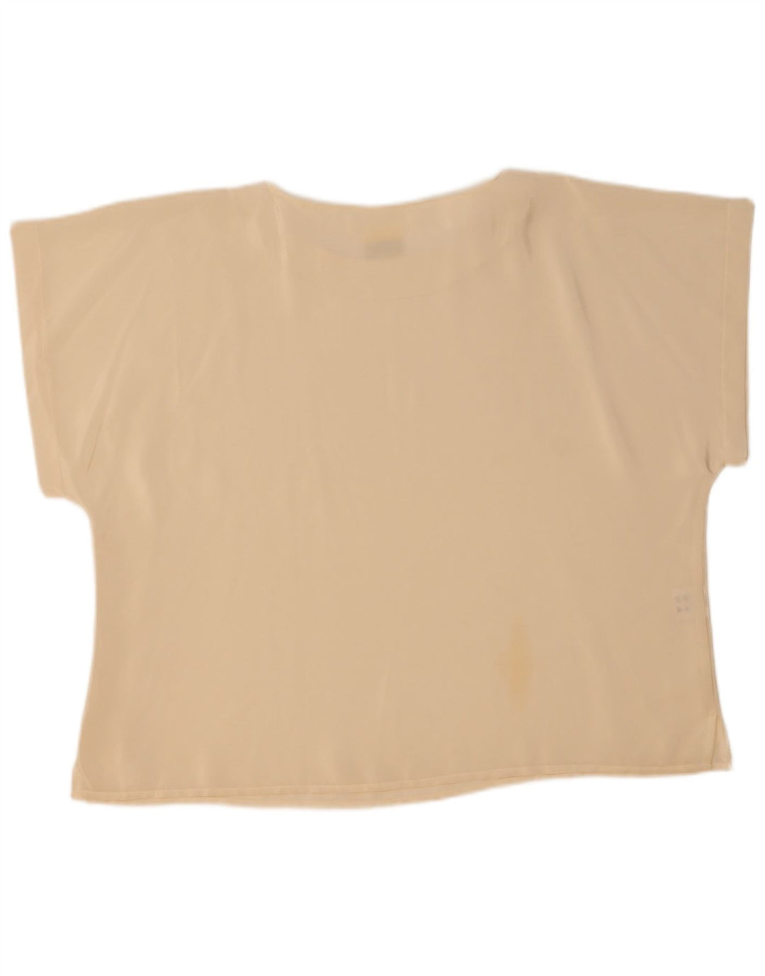 T-shirt damski w stylu vintage Top UK 22 2XL Off White Poliester