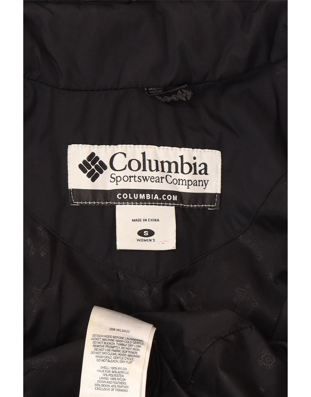Damska kurtka wyściełana Columbia UK 10 Small Black Nylon