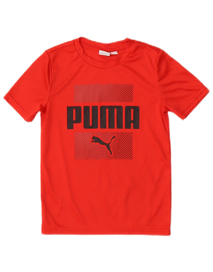 Chłopięca koszulka z grafiką Puma, 5-6 lat, czerwona