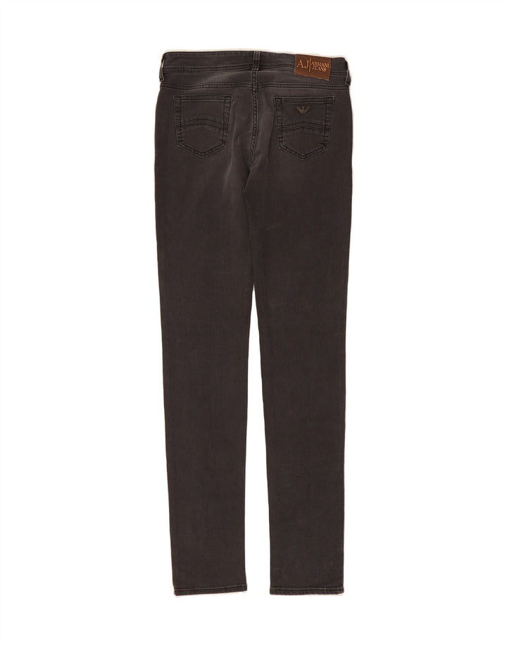 ARMANI Womens Skinny Jeans W30 L34 Grey Cotton Vintage Armani and Second-Hand Armani from Messina Hembry 