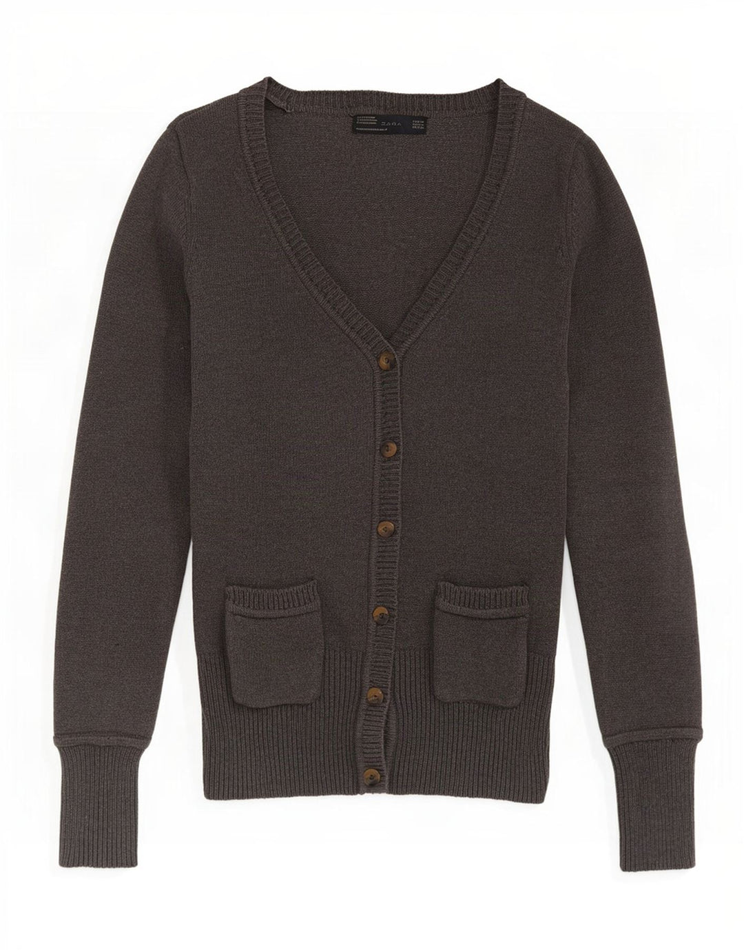 Sweter damski Zara UK 12, średnioszary, bawełniany