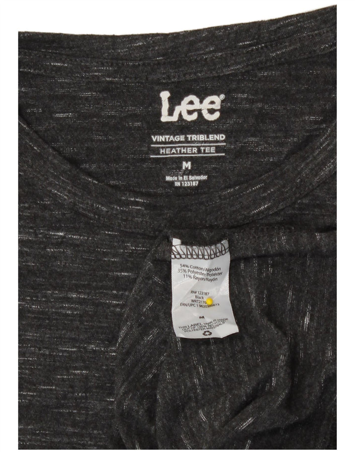 T-shirt męski Lee, średni, szary, bawełniany nakrapiany