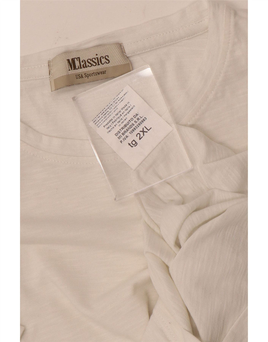 Marlboro Classics Męski T-shirt Top 2XL Biała Bawełna