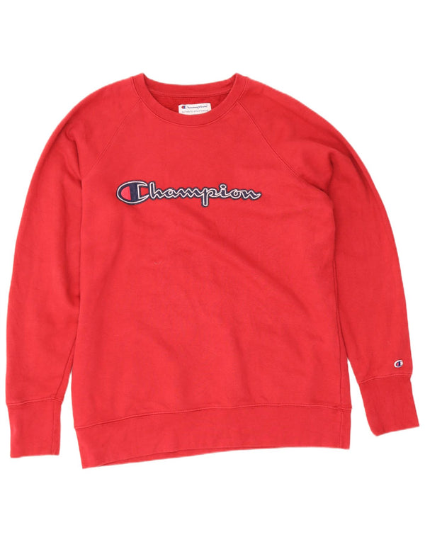 Męska bluza Champion Graphic o regularnym kroju, średnio czerwona, bawełniana
