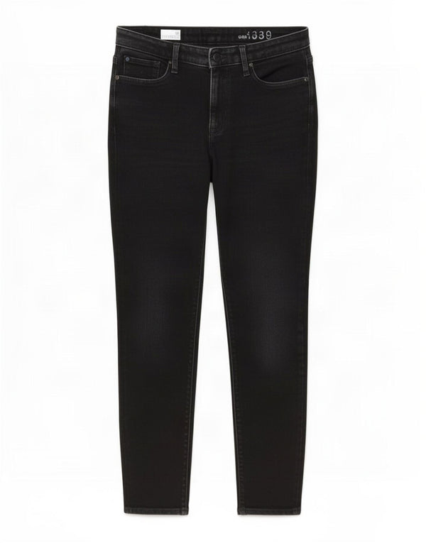 Damskie jeansy skinny Gap z wysokim stanem W30 L30, czarne, bawełniane