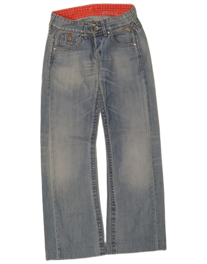 Damskie jeansy Bootcut z niską talią Replay W25 L32 Niebieska bawełna