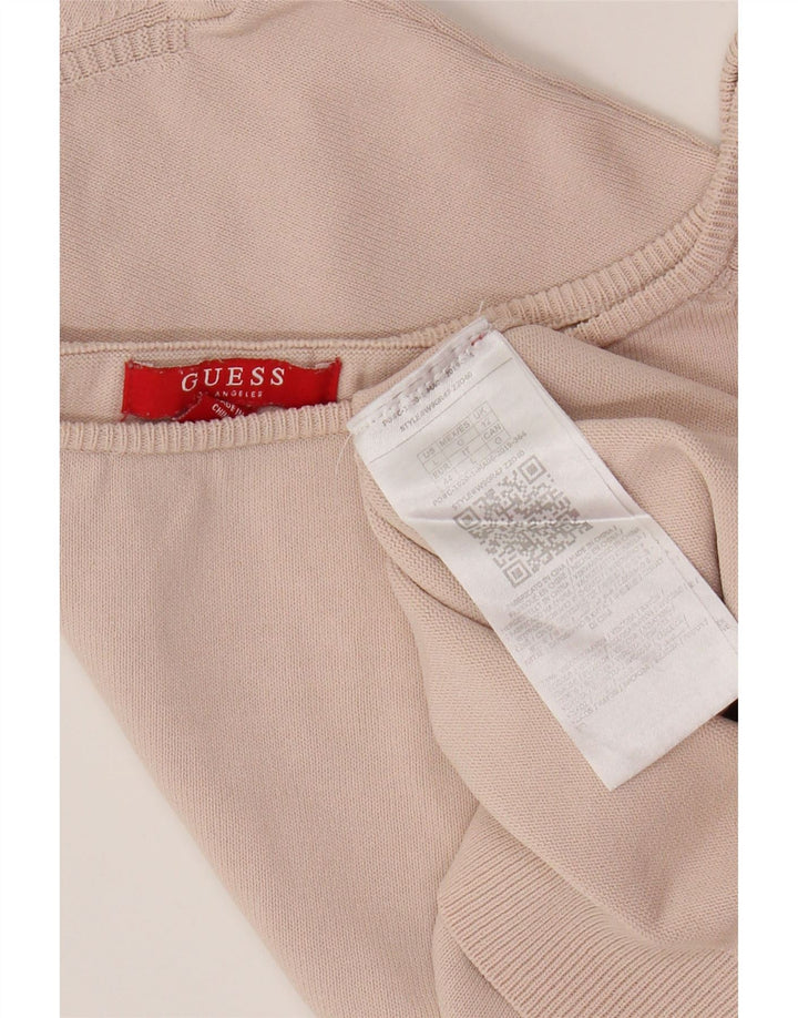 Damska bluzka Guess Crop Top UK 12 Średnioróżowa wiskoza