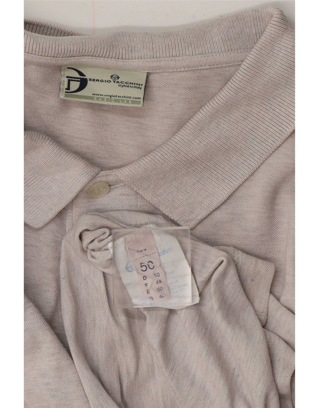 Męska koszulka polo Sergio Tacchini IT 50, średnia szara bawełna