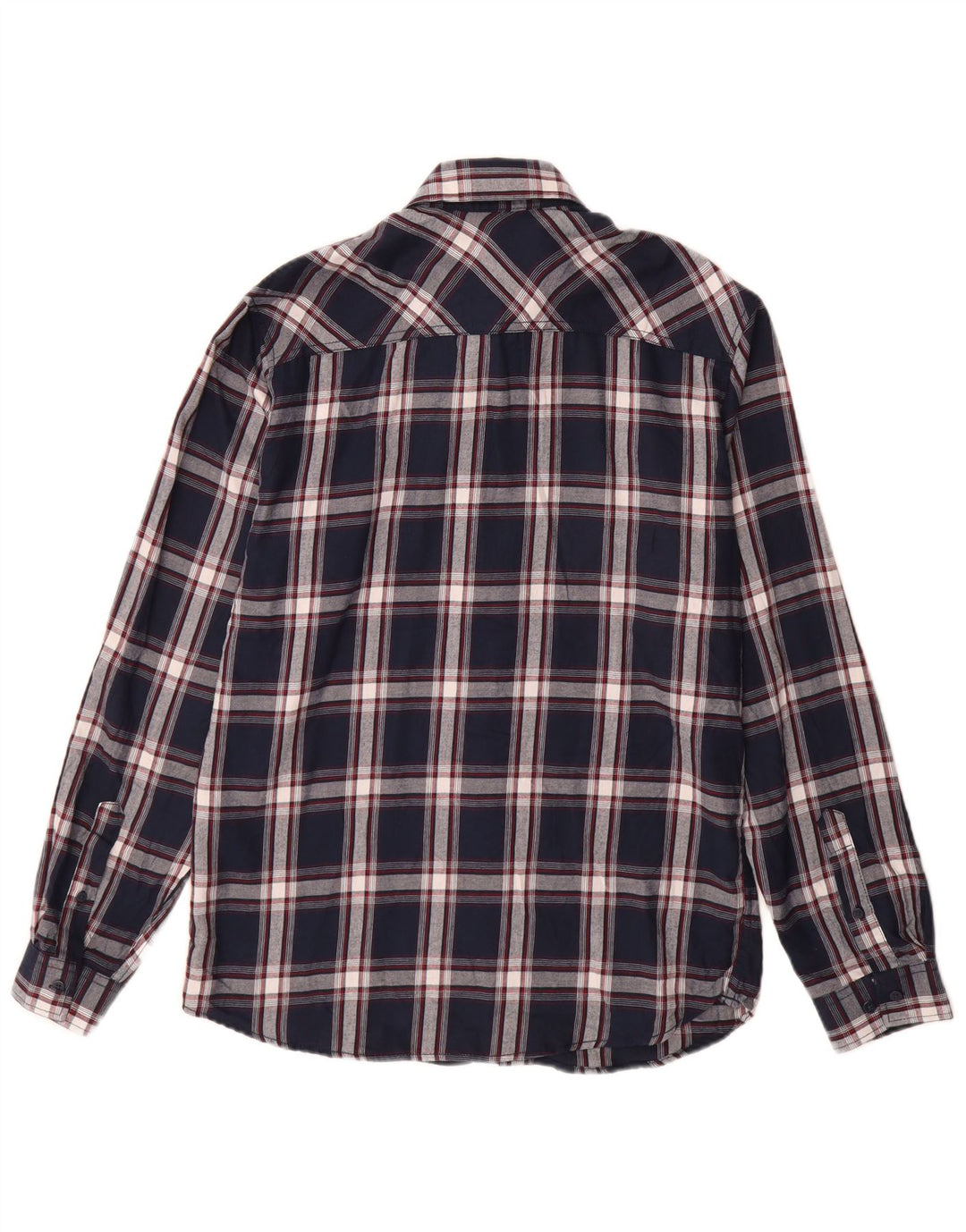 Koszula flanelowa męska Jack & Jones, bawełniana, w średnią granatową kratkę
