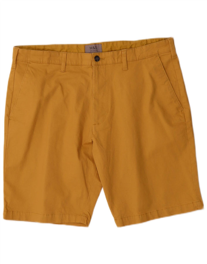 Męskie spodenki Chino Marks & Spencer W36, duże, żółte, bawełniane