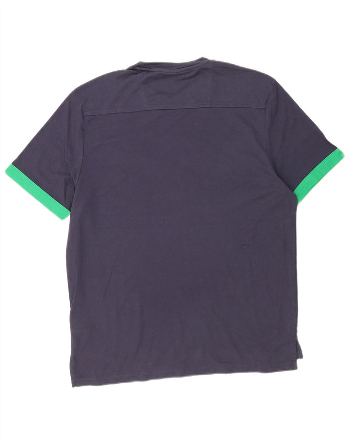 T-shirt męski Dkny Top, średni, granatowy, bawełniany