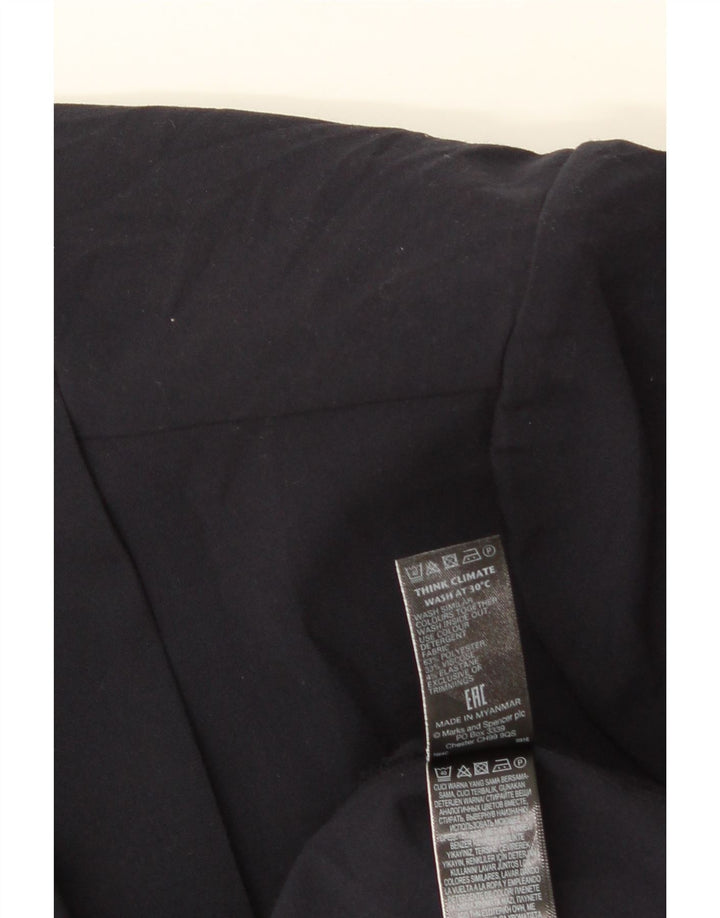 Marks & Spencer Damska otwarta marynarka UK 20 2XL Granatowa, poliester