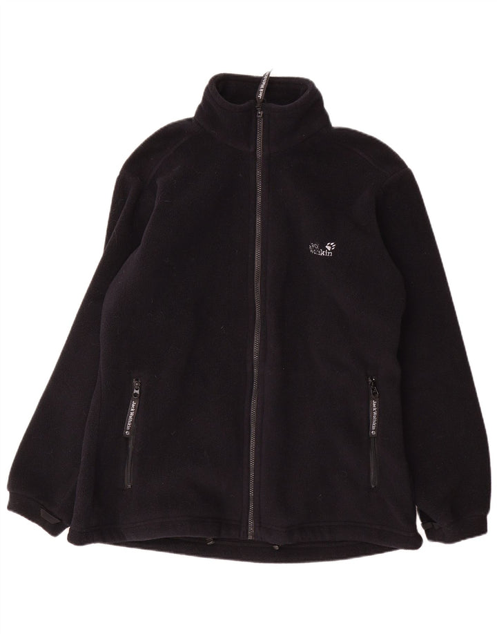 Damska kurtka polarowa Jack Wolfskin z podszewką UK 18/20 XL, czarny poliester