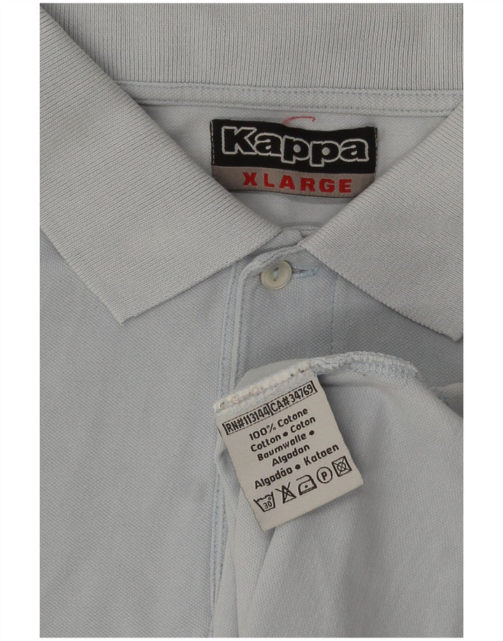 Męska koszulka polo Kappa XL, niebieska, bawełniana