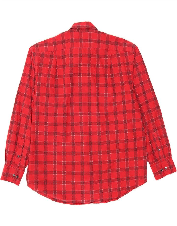 NAUTICA Mens Shirt XL Red Check Cotton Vintage Nautica and Second-Hand Nautica from Messina Hembry 