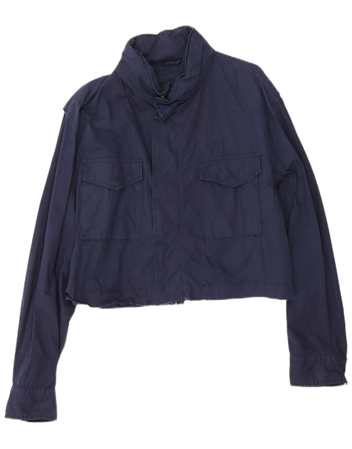 Damska kurtka bomberka Marina Yachting Crop Oversize IT 50 XL granatowa