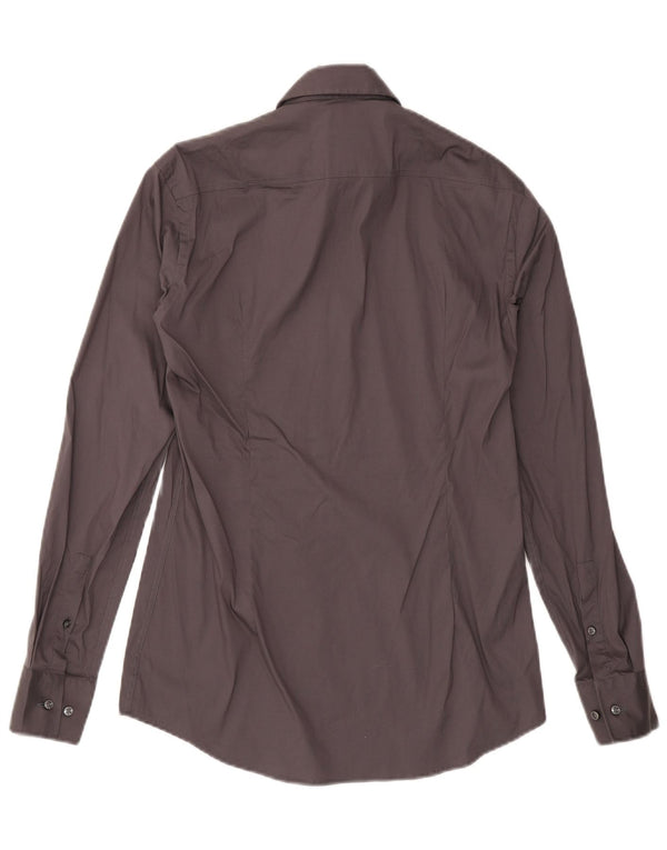 Koszula męska Hugo Boss Slim Fit, rozmiar 37 14 1/2, mała, szara bawełna