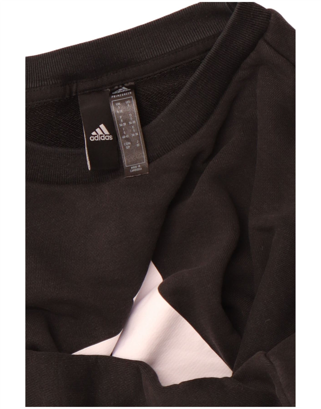 Damska bluza oversize ADIDAS Primegreen UK 8/10, mała czarna