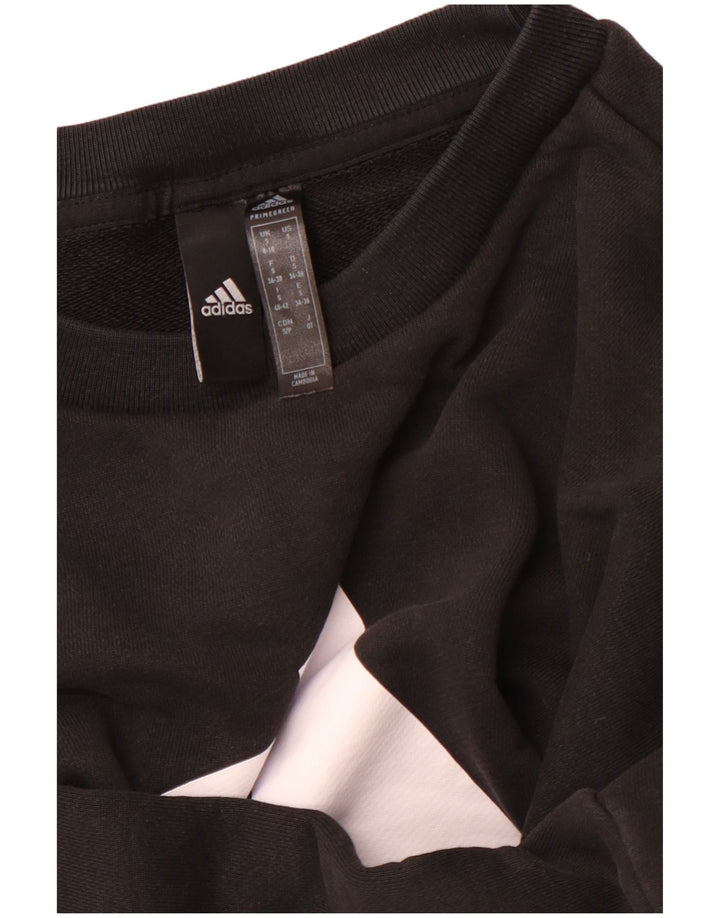 Damska bluza oversize ADIDAS Primegreen UK 8/10, mała czarna