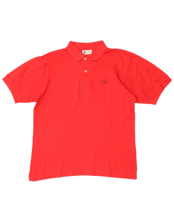 Męska koszulka polo SERGIO TACCHINI IT 46 mała czerwona bawełniana