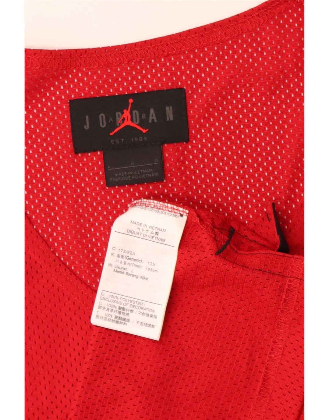 Męska kamizelka Jordan Dri Fit, duża, czerwona, poliester