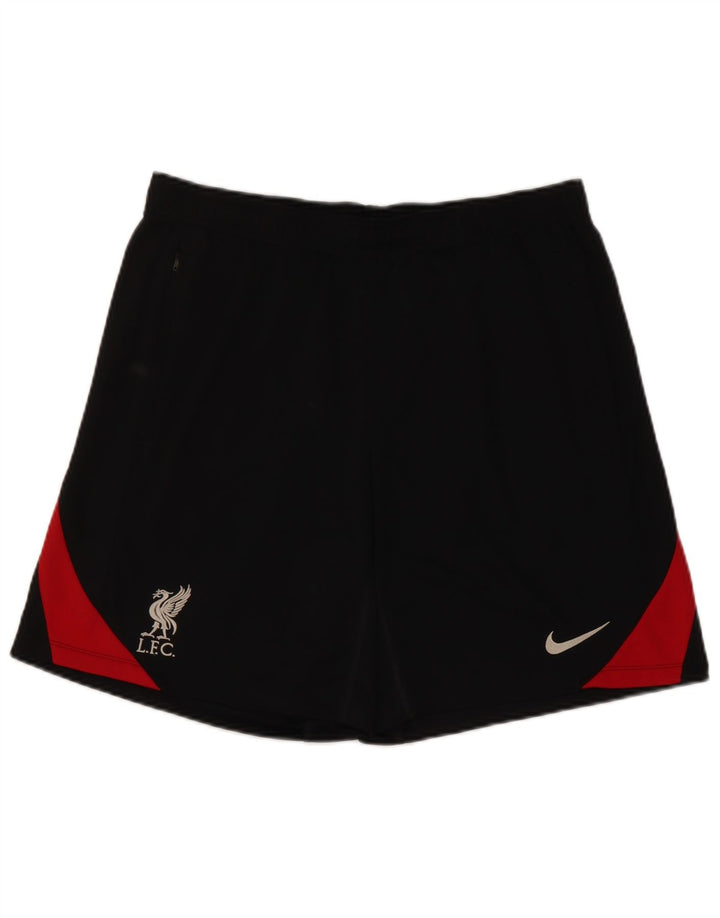 Męskie spodenki sportowe Nike Dri Fit, duży czarny poliester z blokami kolorów