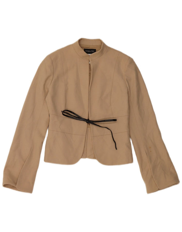 PATRIZIA PEPE Damska marynarka IT 40 Mała Beżowa Wełna