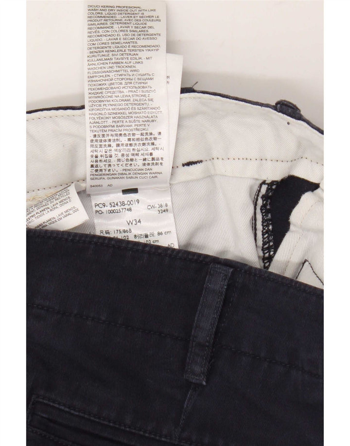 Męskie spodenki chino Levi's W34, duże, granatowe, bawełniane