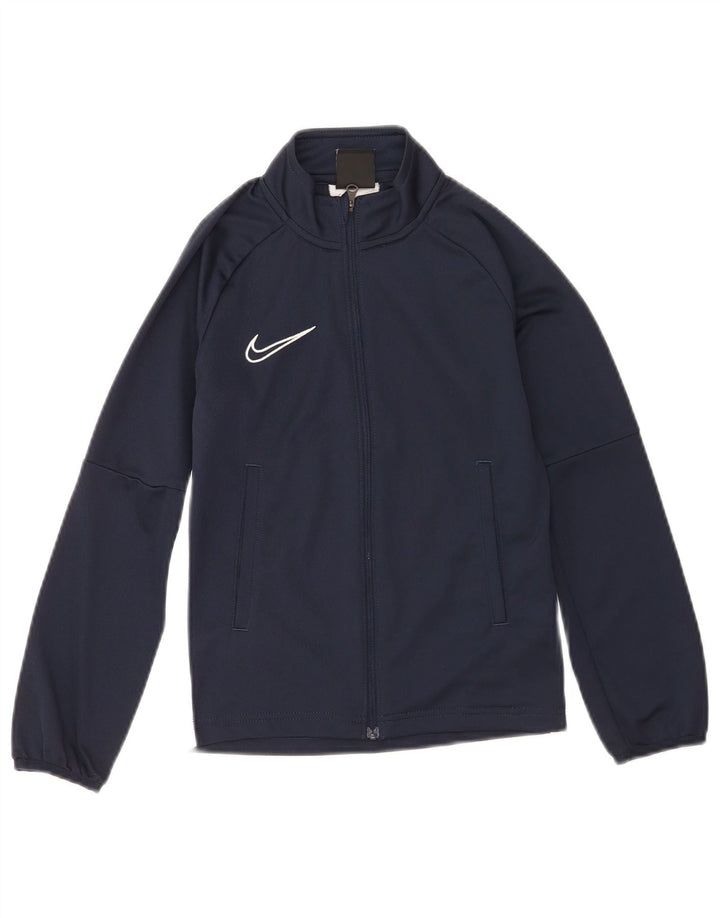 Chłopięca kurtka dresowa Nike Dri Fit, mała, granatowa, poliestrowa, 8-9 lat