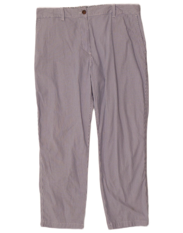 Spodnie Chino Marks & Spencer Damskie UK 14 Large W34 L26 Niebieskie prążki