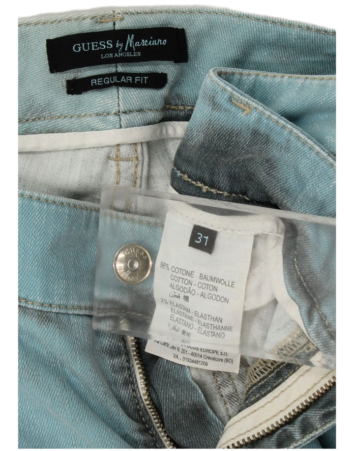 Damskie jeansy slim fit GUESS BY MARCIANO W31 L27 Niebieskie, bawełniane