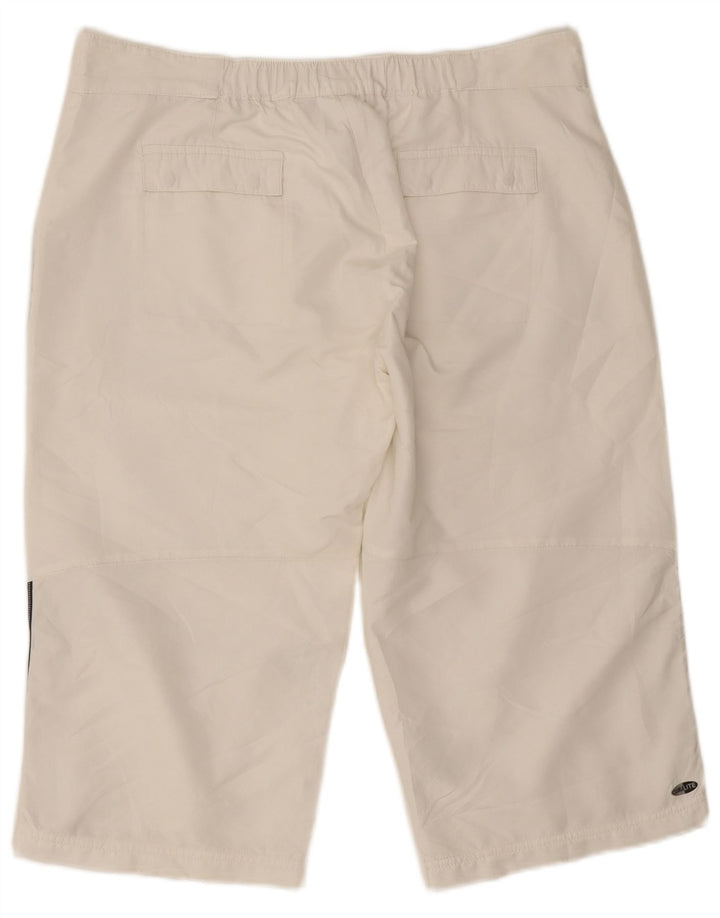 Damskie bermudy Adidas UK 18 XL W34 Biały poliester