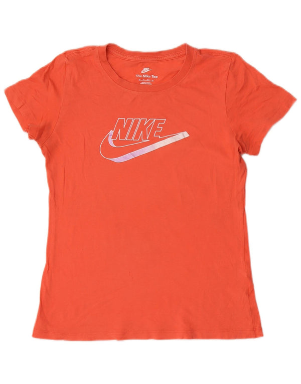 Damska koszulka z grafiką Nike Top UK 6 XS Pomarańczowa