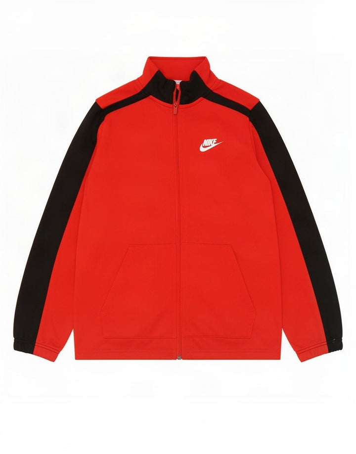 Chłopięca kurtka dresowa Nike Graphic 10-11 lat, kolor średnio czerwony