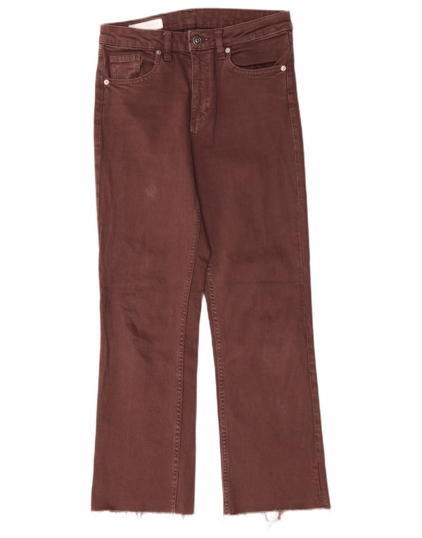 Damskie jeansy Bootcut Zara EU 38 Small W28 L27 Burgundowe