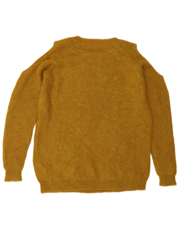 Whistle Damski sweter z odkrytymi ramionami i dekoltem w łódkę UK 10, mały, żółty