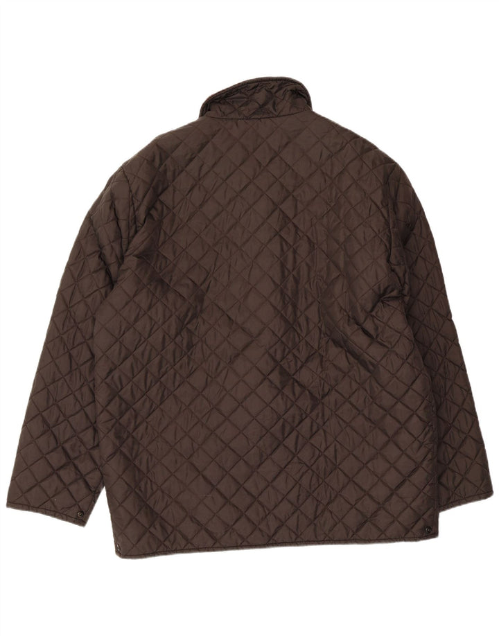 FILA Męska pikowana kurtka IT 52 2XL Brązowy poliamid