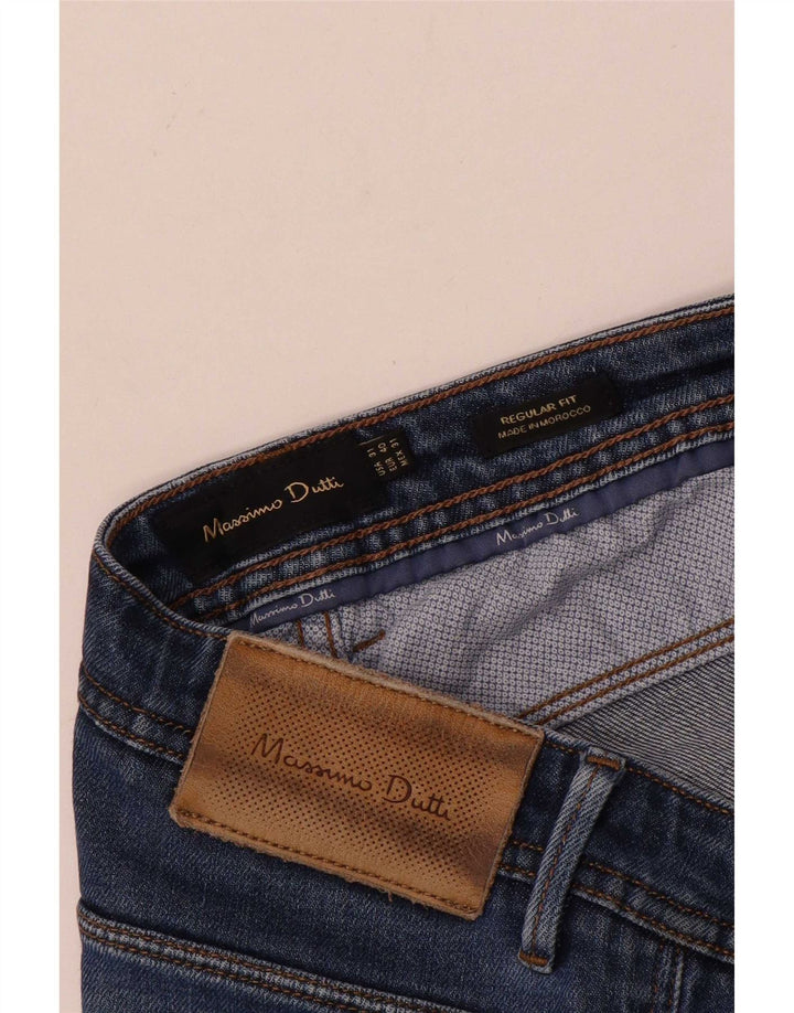 Massimo Dutti Męskie proste dżinsy o regularnym kroju EU 40 Medium W31 L30 Niebieskie