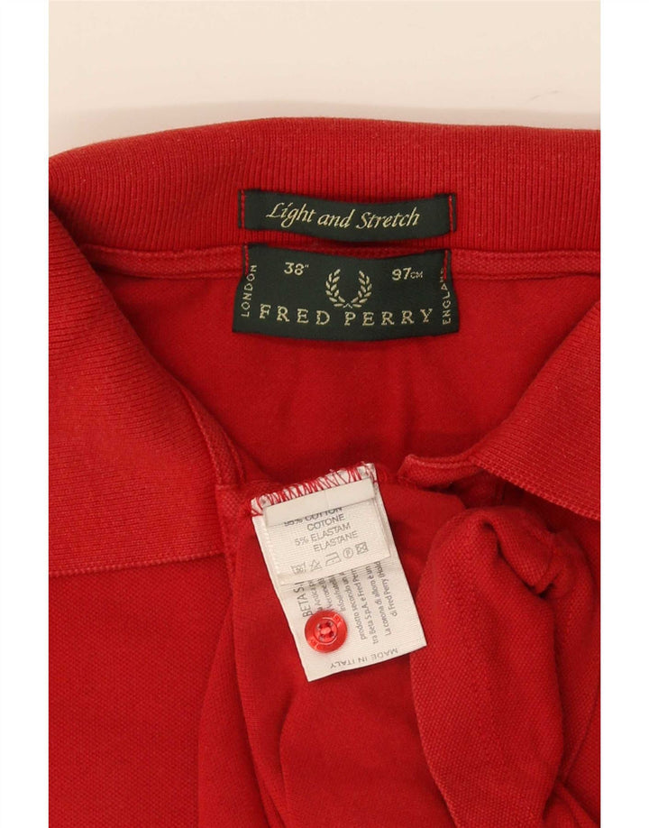 Męska koszulka polo Fred Perry, mała, bawełniana w czerwone paski