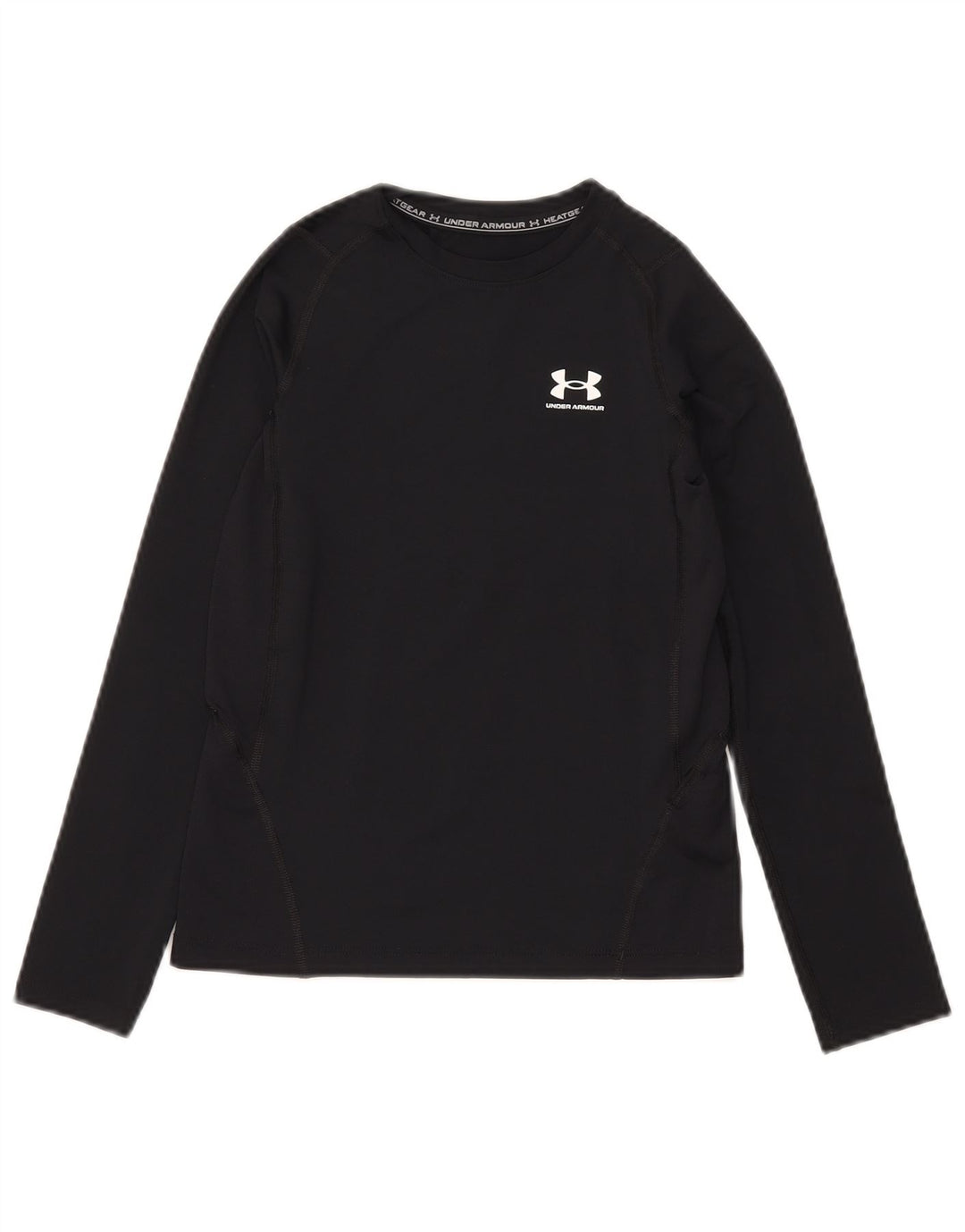 Chłopięcy top Under Armour Heat Gear z długim rękawem, 9-10 lat, średni czarny