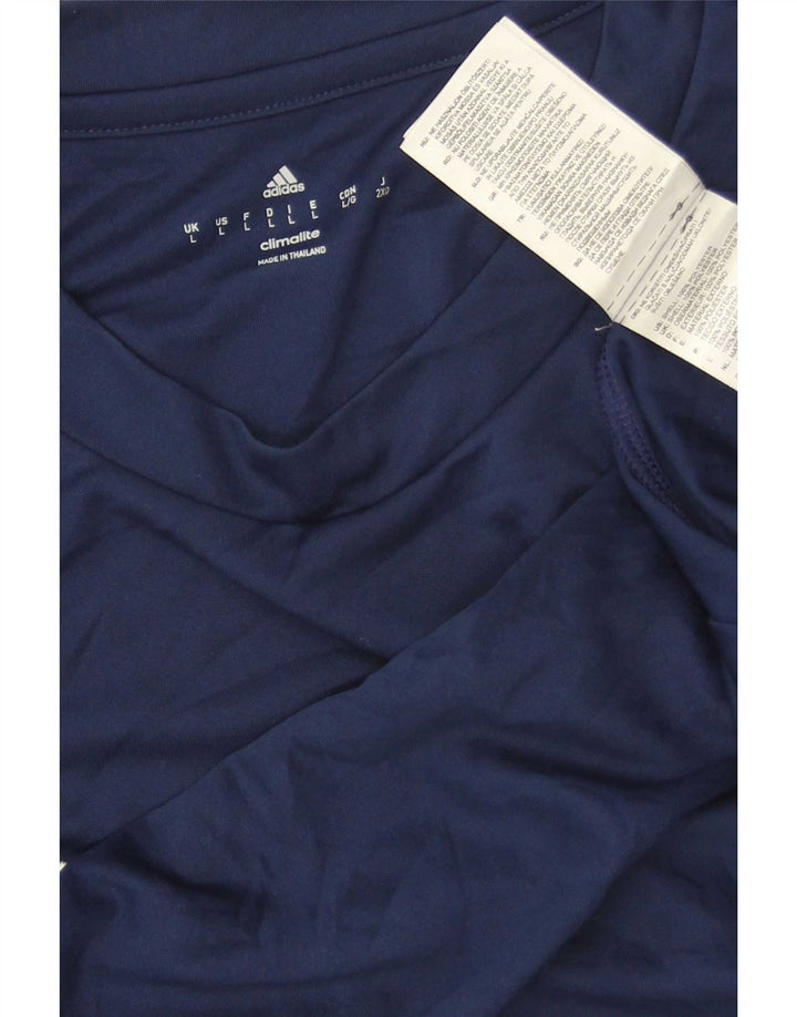 Adidas Męska koszulka Climalite Top, duża, granatowa, z poliestru