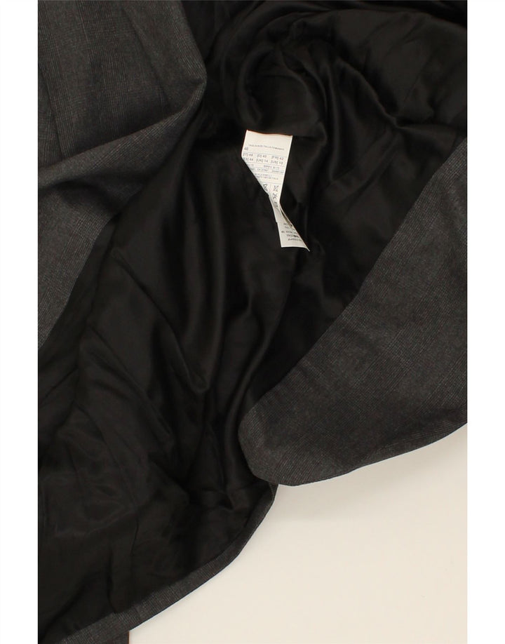 BENETTON Womens 2 Button Blazer Jacket UK 14 Medium  Black Polyester Vintage Benetton and Second-Hand Benetton from Messina Hembry 