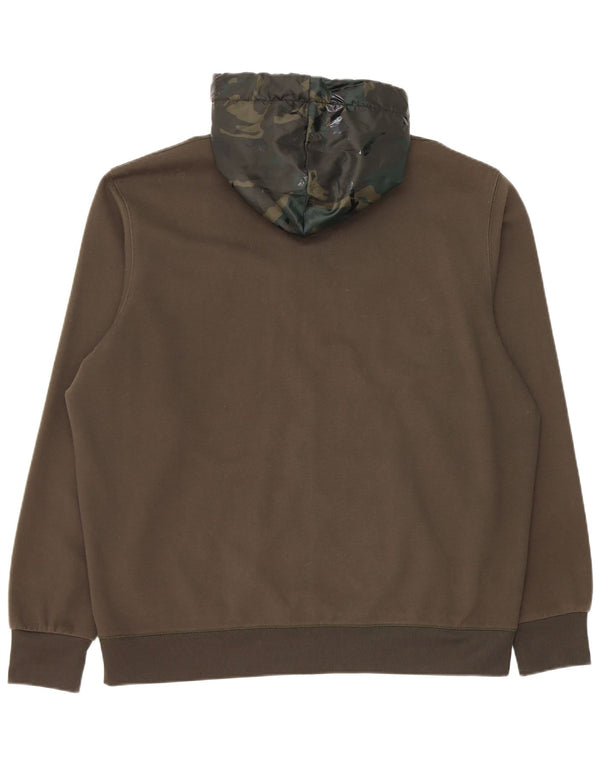 Męski sweter z kapturem i zamkiem błyskawicznym G-Star, 2XL, kamuflaż khaki, poliester