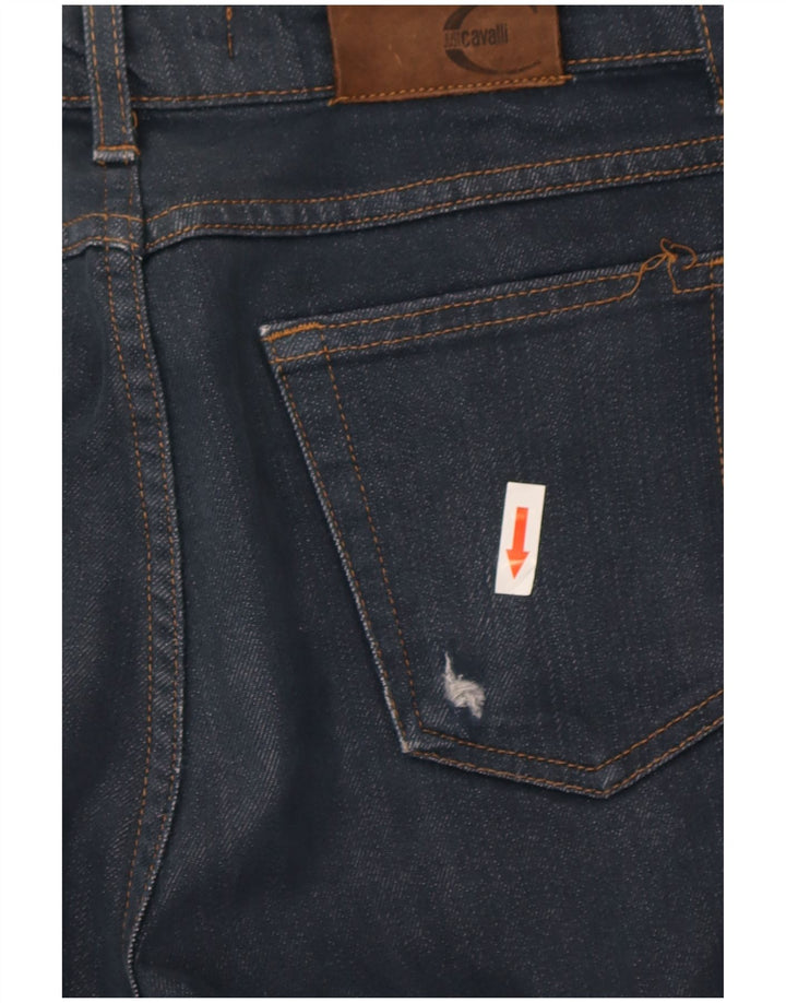 Jeansy damskie Just Cavalli Bootcut W30 L31 granatowe