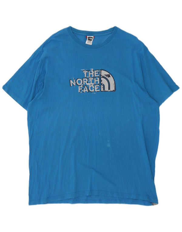 Męski T-shirt z grafiką The North Face, rozmiar XL, niebieski