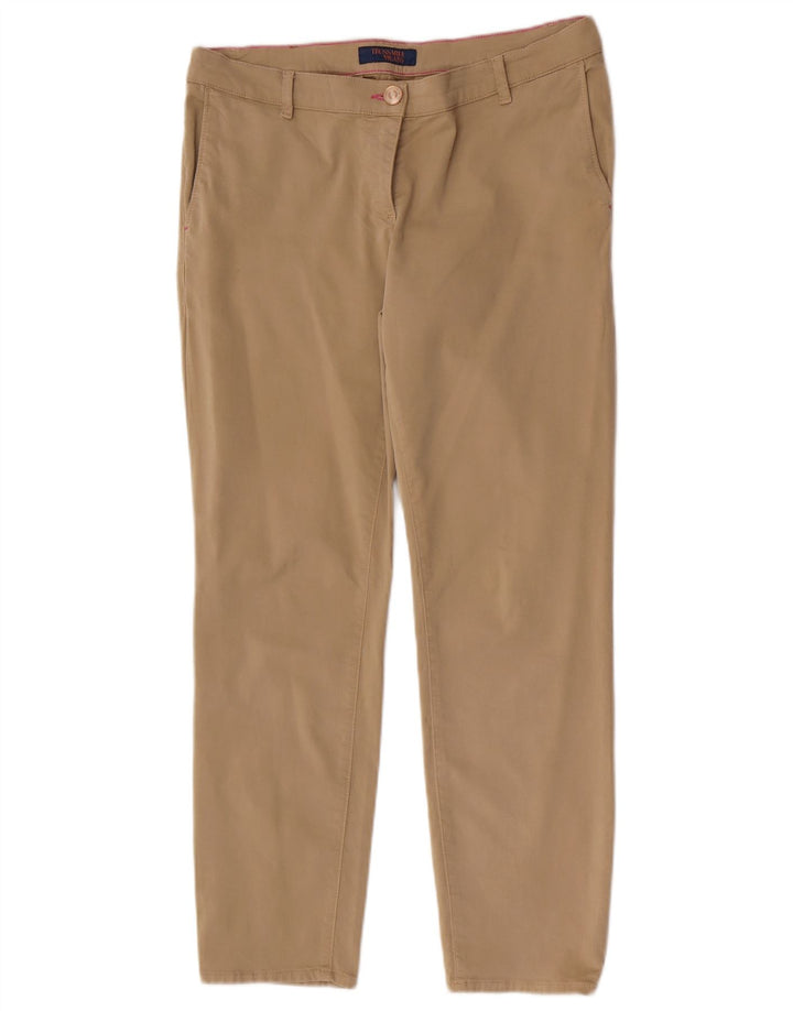 Damskie spodnie typu slim chino Trussardi W31 L29 beżowe