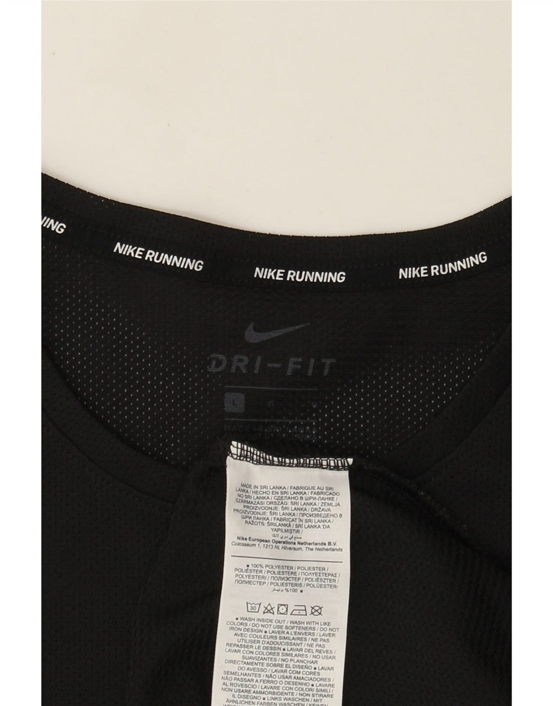 Męski T-shirt Nike Dri Fit, duży, czarny, poliestrowy